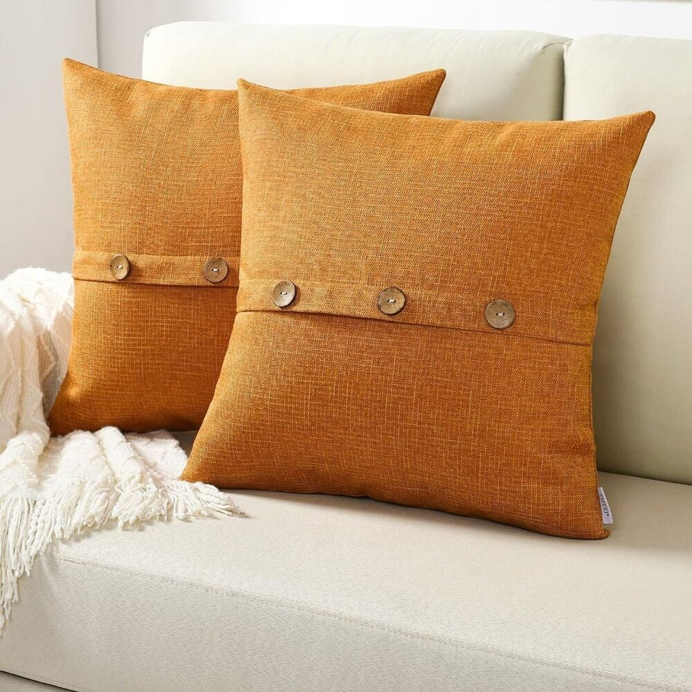 Throw Pillow Covers 20x20 Set of 2 Decorative Couch Pillow Case Cushion Cover